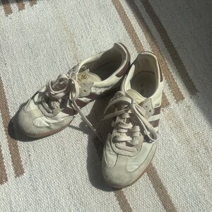 Adidas samba in Cream with Brown Accents